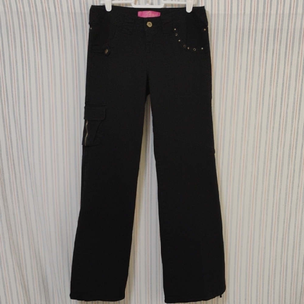 Thalia Sodi Black Cargo Pants *Vintage* Size 3/4